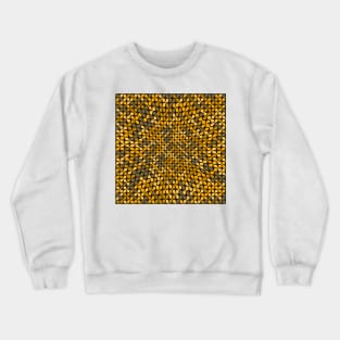 Warped Metaballs Pattern (Gold) Crewneck Sweatshirt